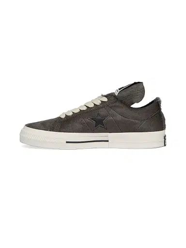 Rick Owens Women's Converse x DRKSHDW ONESTR Calf Hair Low-Top Sneakers - Dark Dust - Size 3.5 | Thumbnail 3