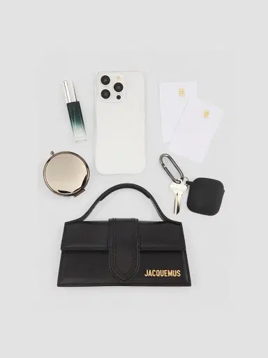 Jacquemus Women's Le Bambino Leather Top-Handle Bag - Black | Thumbnail 5 Jacquemus Women's Le Bambino Leather Top-Handle Bag - Black | Thumbnail 5
