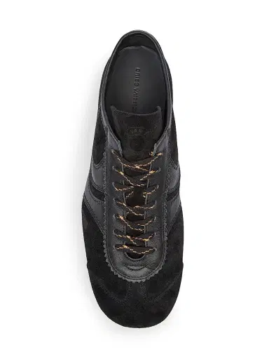 Dries Van Noten Men's Retro Leather Low-Top Sneakers | Thumbnail 4 Dries Van Noten Men's Retro Leather Low-Top Sneakers | Thumbnail 4
