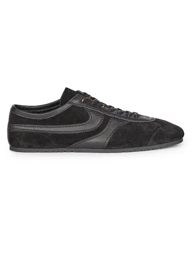 Dries Van Noten Men's Retro Leather Low-Top Sneakers | Thumbnail 1 Dries Van Noten Men's Retro Leather Low-Top Sneakers | Thumbnail 1