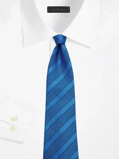 Kiton Men's Striped Silk Tie | Thumbnail 2