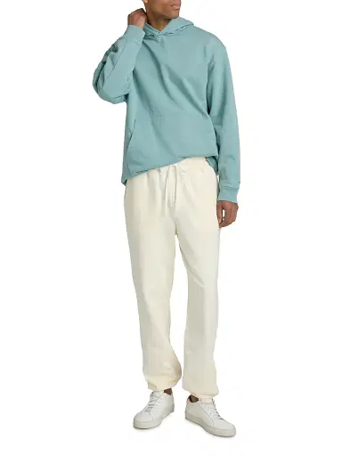 Saks Fifth Avenue Men's Foundation Fleece Hoodie - Desert Sage - Size XXL | Thumbnail 2 Saks Fifth Avenue Men's Foundation Fleece Hoodie - Desert Sage - Size XXL | Thumbnail 2