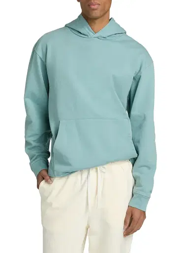Saks Fifth Avenue Men's Foundation Fleece Hoodie - Desert Sage - Size XXL | Thumbnail 3 Saks Fifth Avenue Men's Foundation Fleece Hoodie - Desert Sage - Size XXL | Thumbnail 3