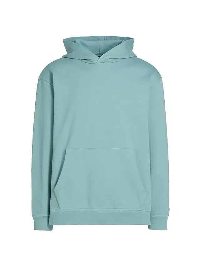 Saks Fifth Avenue Men's Foundation Fleece Hoodie - Desert Sage