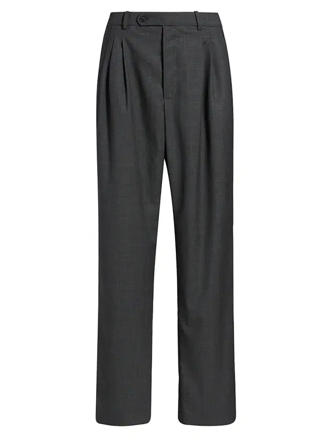 Ronny Kobo Women's Soprano Wool-Blend Pants - Dark Grey