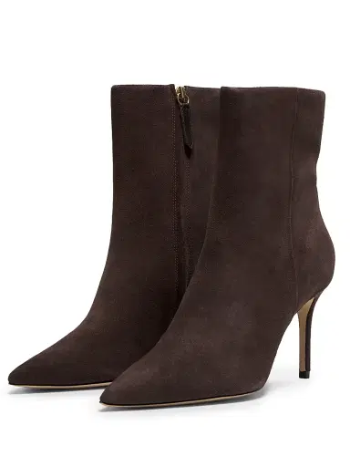 22élevé Women's 85MM Suede Stiletto Booties | Thumbnail 2 22élevé Women's 85MM Suede Stiletto Booties | Thumbnail 2