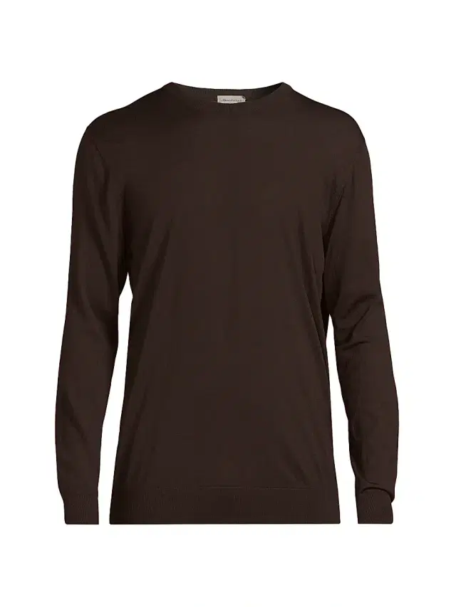 Sartorio Napoli Men's Wool Crewneck Sweater - Brown
