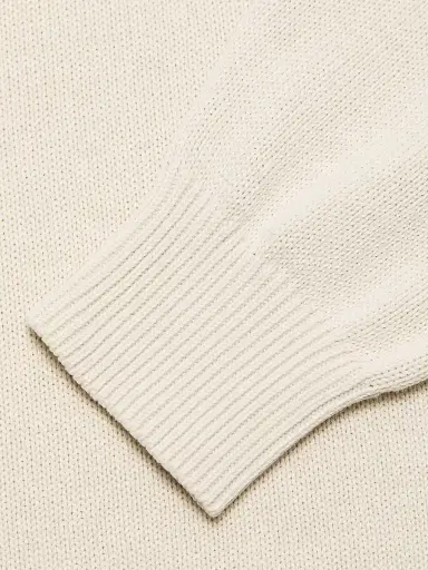 Saks Fifth Avenue Men's Garment-Dyed Crewneck Sweater - Cream - Size XXL | Thumbnail 7