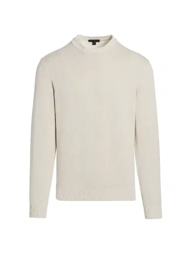 Saks Fifth Avenue Men's Garment-Dyed Crewneck Sweater - Cream - Size XXL | Thumbnail 1