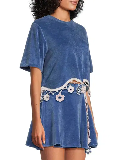 My Beachy Side Women's Peony Crocheted Hem Cover-Up Top | Thumbnail 4 My Beachy Side Women's Peony Crocheted Hem Cover-Up Top | Thumbnail 4