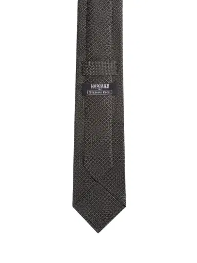 Stefano Ricci Men's Geometric Silk-Blend Tie - Black Green | Thumbnail 3 Stefano Ricci Men's Geometric Silk-Blend Tie - Black Green | Thumbnail 3