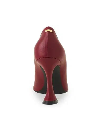 Lanvin Women's Midnight Step Leather Bow Pumps - Bacchus | Thumbnail 5