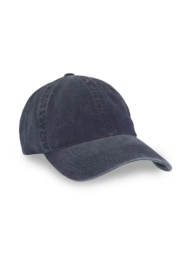 Varsity Headwear Men's Washed Cotton Baseball Cap - Navy - Size Large