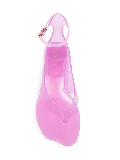 Chloé Women's Chloa 25MM Jelly Thong Sandals - Pink Fizz | Thumbnail 4