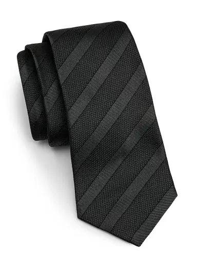 Kiton Men's Striped Silk Tie | Thumbnail 1 Kiton Men's Striped Silk Tie | Thumbnail 1