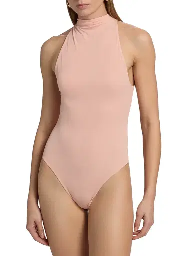 Ronny Kobo Women's Spen Sleeveless Jersey Bodysuit - Tan - Size XL | Thumbnail 6 Ronny Kobo Women's Spen Sleeveless Jersey Bodysuit - Tan - Size XL | Thumbnail 6
