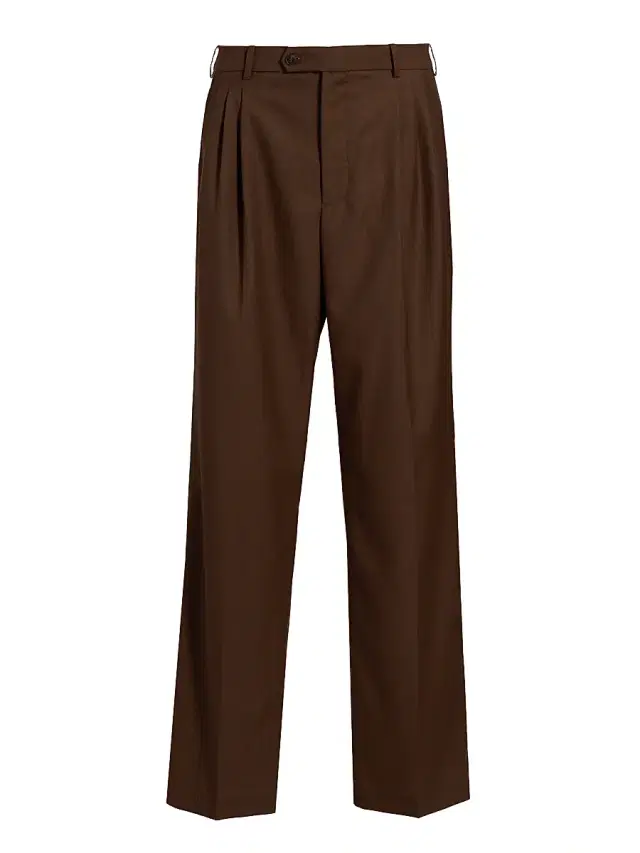 Ronny Kobo Women's Soprano Wool-Blend Pants - Chocolate Brown