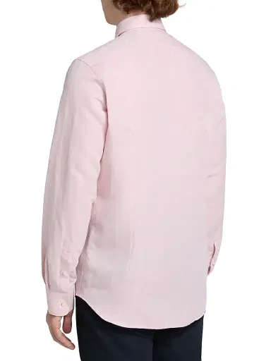Saks Fifth Avenue Men's COLLECTION Cotton-Linen Shirt - Pink - Size XXL | Thumbnail 5
