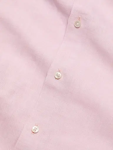 Saks Fifth Avenue Men's COLLECTION Cotton-Linen Shirt - Pink - Size XXL | Thumbnail 7