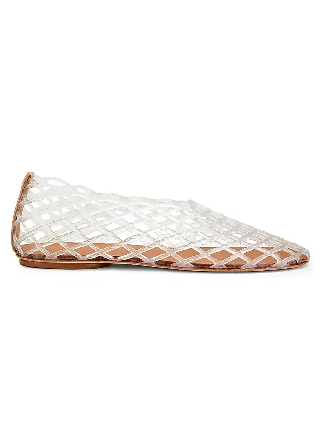 22élevé Women's Jelly Ballerina Flats - Clear Jelly
