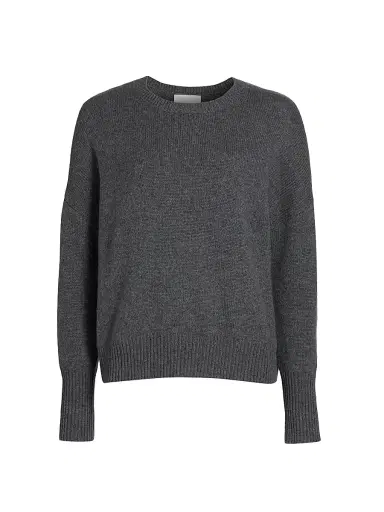 Lisa Yang Women's Mila Cashmere Relaxed-Fit Sweater - Graphite - Size Small | Thumbnail 1