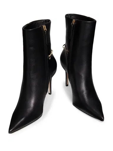 22élevé Women's 85MM Leather Stiletto Booties | Thumbnail 4 22élevé Women's 85MM Leather Stiletto Booties | Thumbnail 4