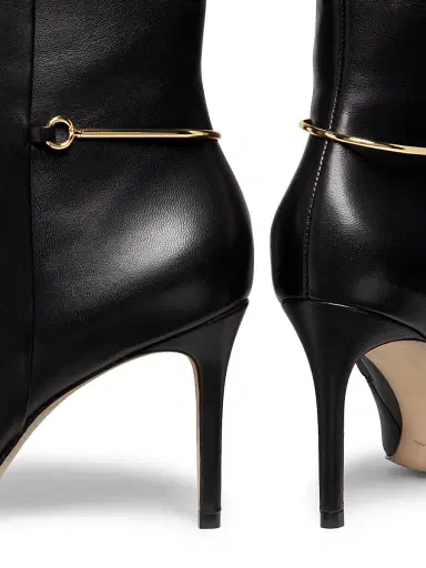 22élevé Women's 85MM Leather Stiletto Booties | Thumbnail 6 22élevé Women's 85MM Leather Stiletto Booties | Thumbnail 6