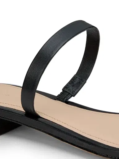 22élevé Women's Leather Toe Ring Sandals - Black - Size 11 | Thumbnail 6