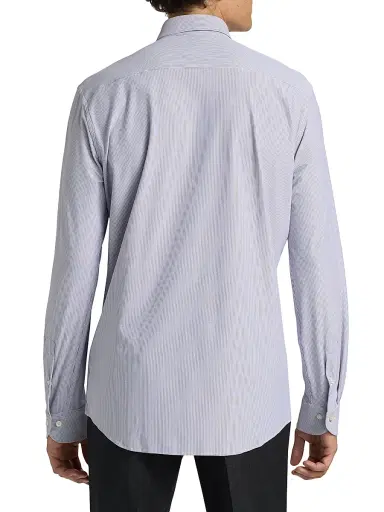 Saks Fifth Avenue Men's COLLECTION Vertical Mini-Striped Button-Front Shirt | Thumbnail 5 Saks Fifth Avenue Men's COLLECTION Vertical Mini-Striped Button-Front Shirt | Thumbnail 5