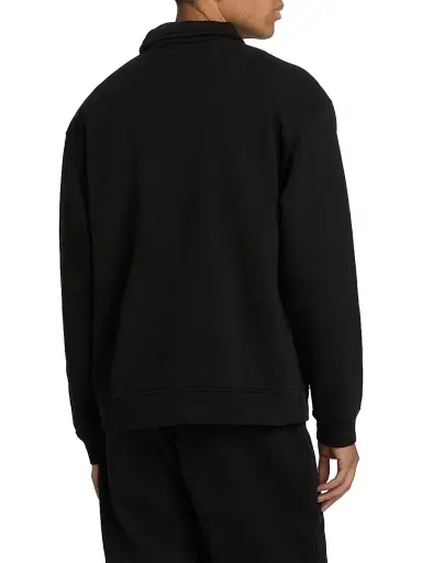 Saks Fifth Avenue Men's Foundation Johnny-Collar Fleece Polo Shirt | Thumbnail 5 Saks Fifth Avenue Men's Foundation Johnny-Collar Fleece Polo Shirt | Thumbnail 5