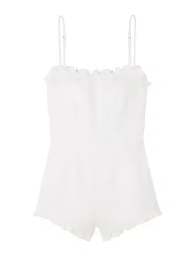 Posse Florence Ruffled Linen Playsuit | Thumbnail 1 Posse Florence Ruffled Linen Playsuit | Thumbnail 1