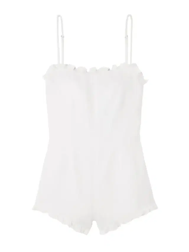 Posse Florence Ruffled Linen Playsuit