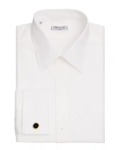 Charvet Men 's Pique-Bib French Cuff Dress Shirt | Thumbnail 1 Charvet Men 's Pique-Bib French Cuff Dress Shirt | Thumbnail 1