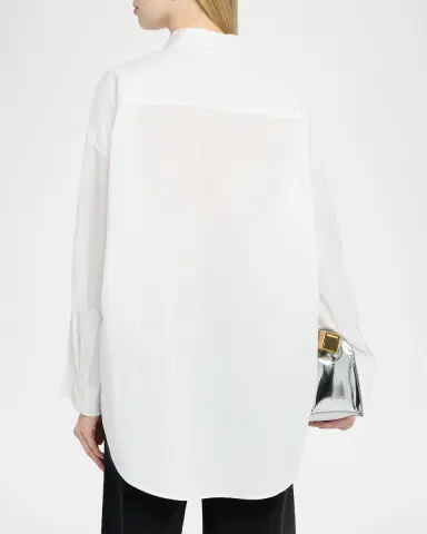 R13 Drop Neck Oxford Shirt | Thumbnail 3