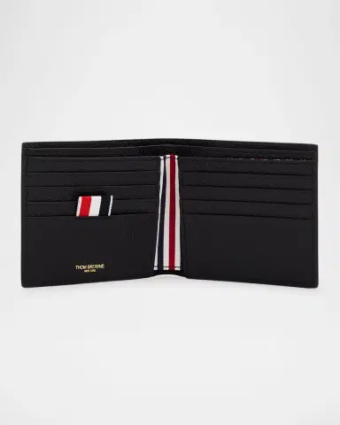 Thom Browne Men's Pebbled Leather Billfold Wallet | Thumbnail 4
