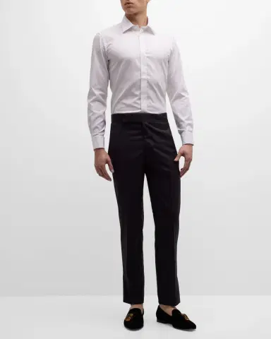 Charvet Men 's Slim Fit Covered Placket Dress Shirt | Thumbnail 2 Charvet Men 's Slim Fit Covered Placket Dress Shirt | Thumbnail 2