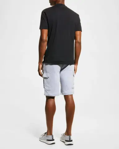 Brunello Cucinelli Men's Marled Crewneck T-Shirt | Thumbnail 2