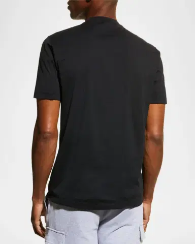 Brunello Cucinelli Men's Marled Crewneck T-Shirt | Thumbnail 6
