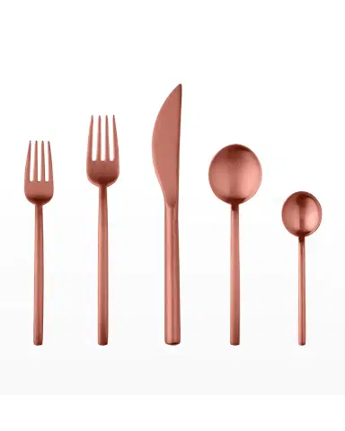 Mepra Bronze Linea Ice 5-Piece Flatware Set | Thumbnail 2 Mepra Bronze Linea Ice 5-Piece Flatware Set | Thumbnail 2