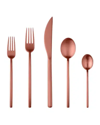 Mepra Bronze Linea Ice 5-Piece Flatware Set | Thumbnail 1 Mepra Bronze Linea Ice 5-Piece Flatware Set | Thumbnail 1