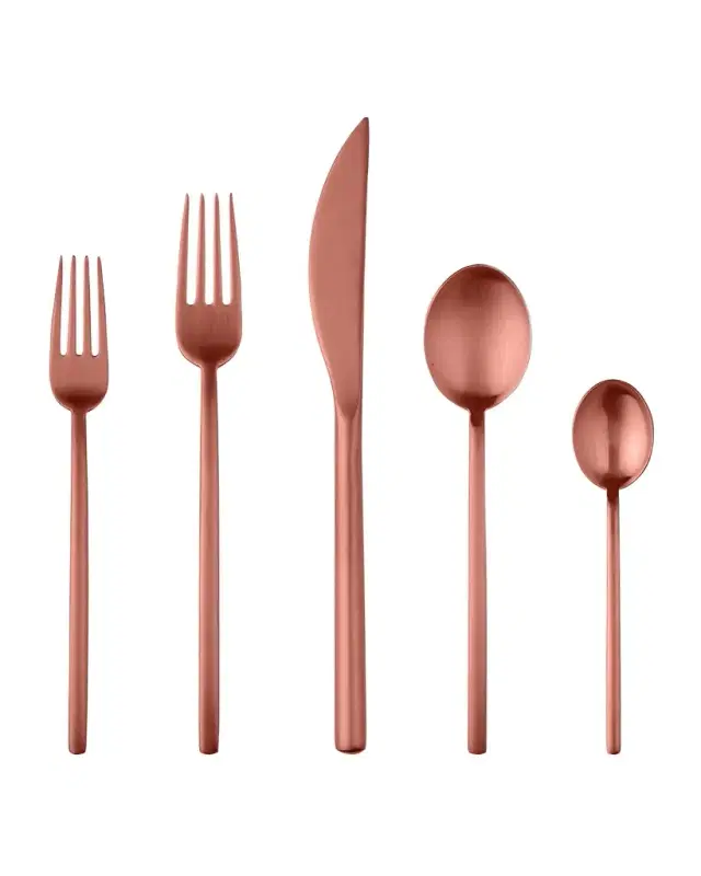 Mepra Bronze Linea Ice 5-Piece Flatware Set