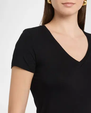 MAJESTIC FILATURES Soft Touch Short-Sleeve V-Neck Top | Thumbnail 5 MAJESTIC FILATURES Soft Touch Short-Sleeve V-Neck Top | Thumbnail 5