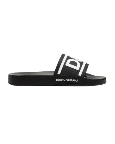Dolce & Gabbana Men's Logo Pool Slides | Thumbnail 1 Dolce & Gabbana Men's Logo Pool Slides | Thumbnail 1