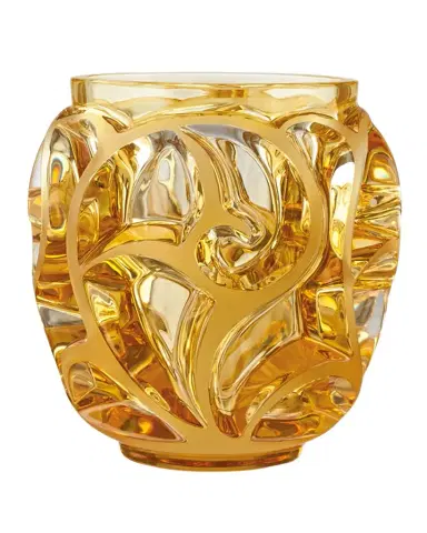 Lalique Tourbillions Amber Crystal Vase | Thumbnail 1