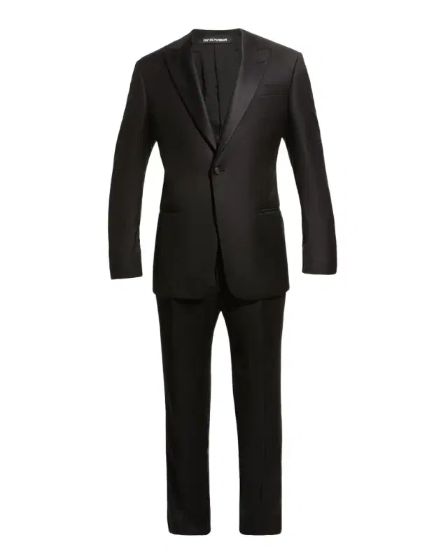 Emporio Armani Men's Solid Peak-Lapel Tuxedo