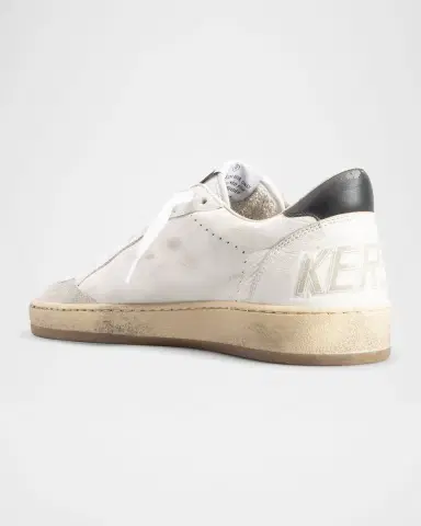 Golden Goose Ball Star Mixed Leather Low-Top Sneakers | Thumbnail 2 Golden Goose Ball Star Mixed Leather Low-Top Sneakers | Thumbnail 2