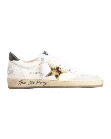 Golden Goose Ball Star Mixed Leather Low-Top Sneakers | Thumbnail 1 Golden Goose Ball Star Mixed Leather Low-Top Sneakers | Thumbnail 1