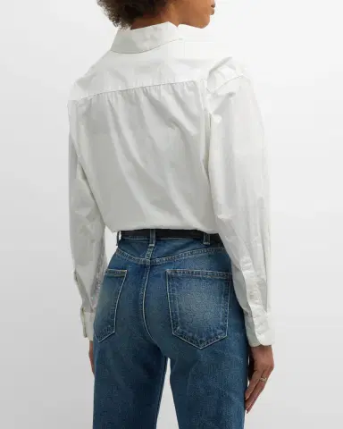 Nili Lotan Yorke Poplin Shirt | Thumbnail 3