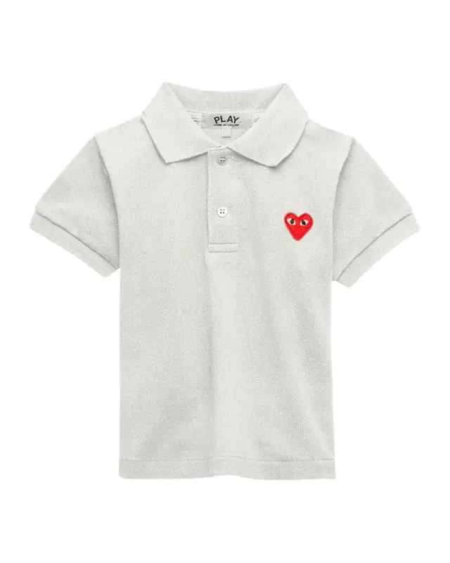 Comme des Garcons Kid 's Heart Graphic Polo Shirt, Size -6