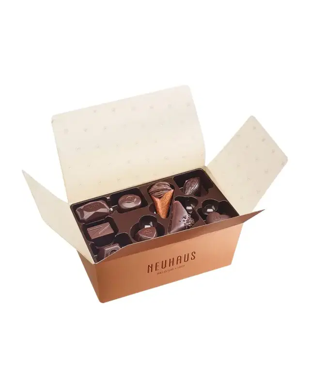Neuhaus Chocolate All Dark Ballotin 19-Piece Chocolate, 1/2lb
